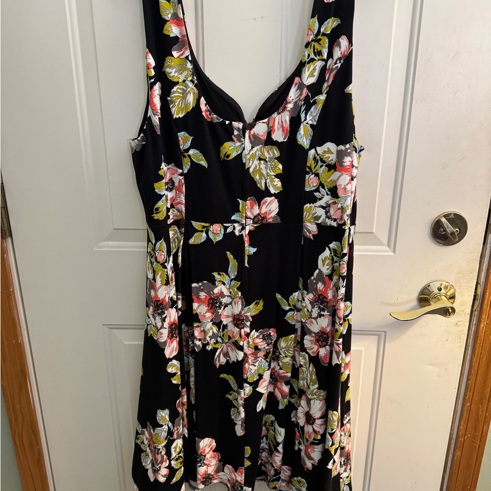 Torrid Black Floral Dress